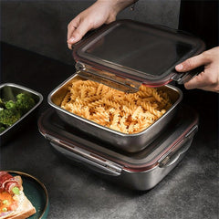 Stainless Steel Square Fresh keeping Box Sealed Lunch Box