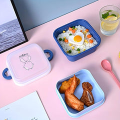 Microwave Double Lunch Box PP Bento Leakproof Container for School