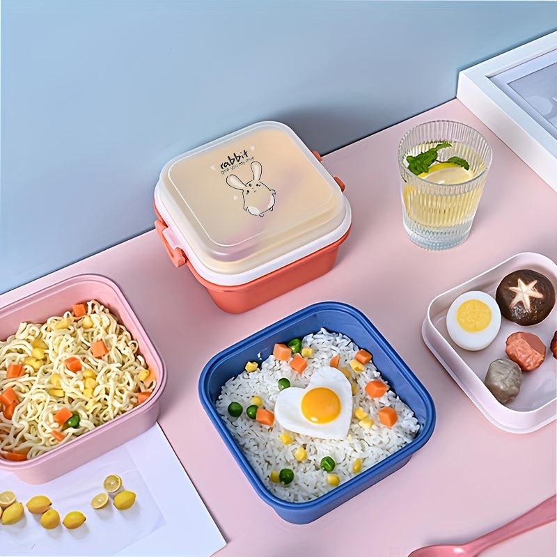 Microwave Double Lunch Box PP Bento Leakproof Container for School