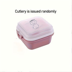 Microwave Double Lunch Box PP Bento Leakproof Container for School