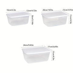 1Pc Airtight Food Storage Containers with Lids Clear Jars for Fresh Keeping