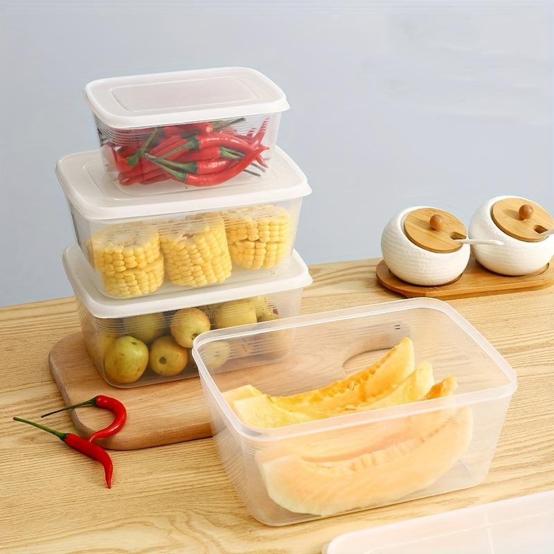 1Pc Airtight Food Storage Containers with Lids Clear Jars for Fresh Keeping