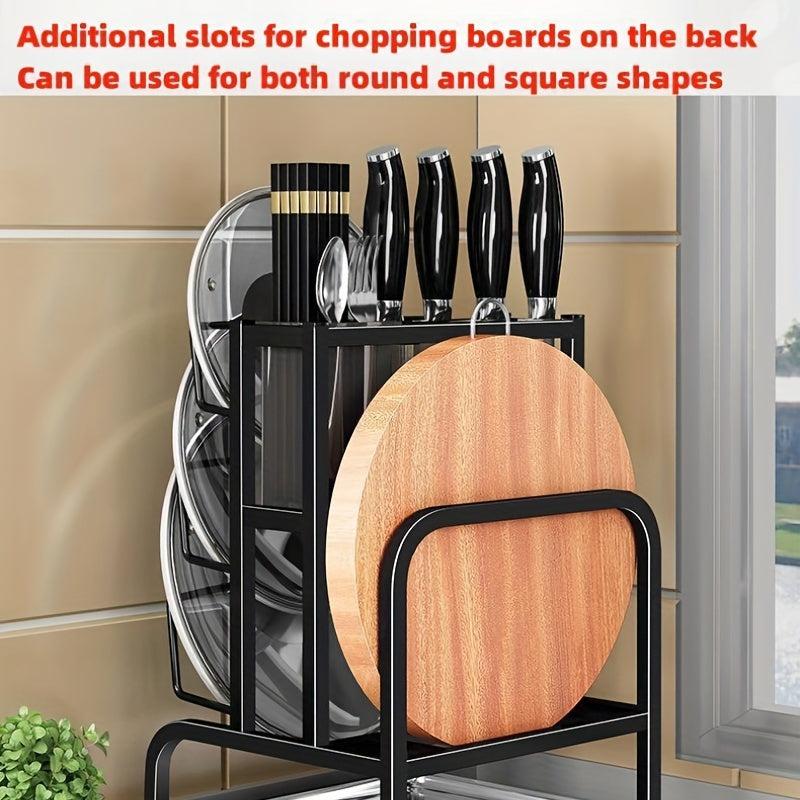 Stainless Steel Pot Lid Holder Integrated Holder Tier