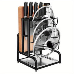Stainless Steel Pot Lid Holder Integrated Holder Tier
