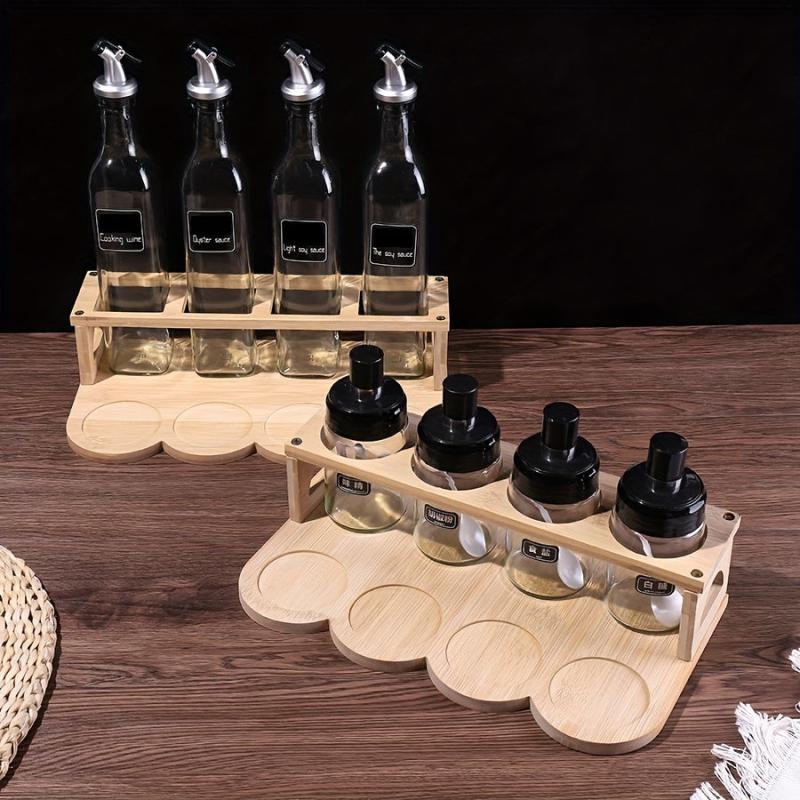 Bamboo Kitchen Storage Seasoning Rack Tianren Wooden Shelf