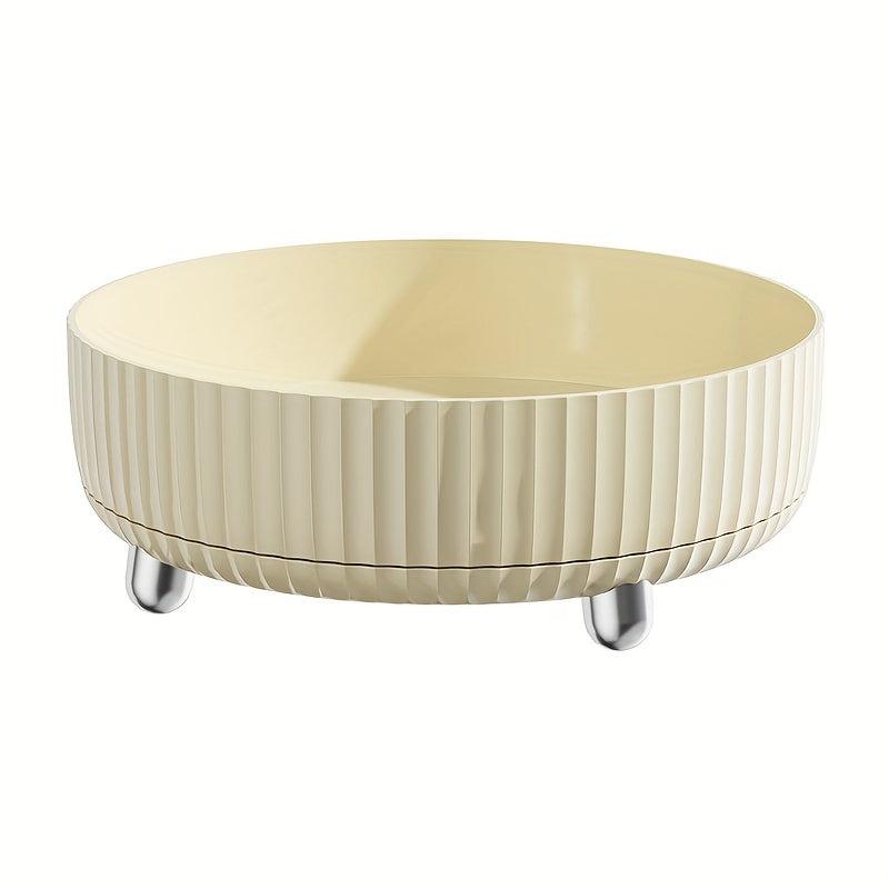 Kitchen Storage Tray Non Slip Rotating Storage Box Fruit Plate