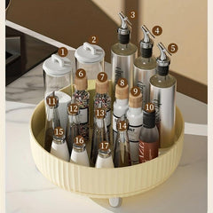 Kitchen Storage Tray Non Slip Rotating Storage Box Fruit Plate