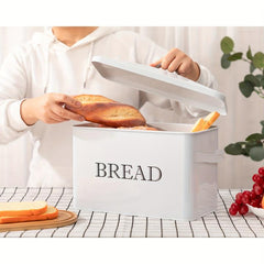 Large Farmhouse Bread Box For Kitchen Countertop Bread Storage Container