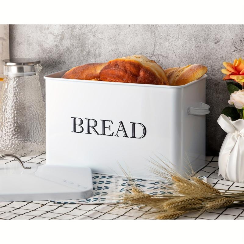 Large Farmhouse Bread Box For Kitchen Countertop Bread Storage Container