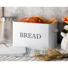 Large Farmhouse Bread Box For Kitchen Countertop Bread Storage Container