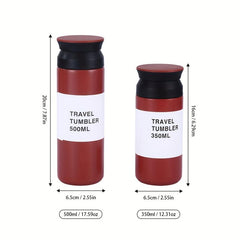 Stainless Steel Vacuum Flask with Leakproof Lid Portable Thermal Bottle