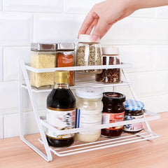 2 Tier Countertop Organizer Rack Bathroom Storage with Toiletries Basket