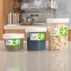 Transparent Plastic Sealed Jar Food Cereal Storage for Cereals Grains