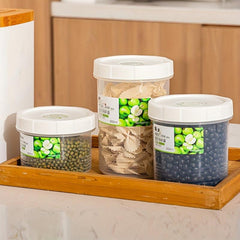 Transparent Plastic Sealed Jar Food Cereal Storage for Cereals Grains