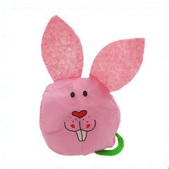 Pink Rabbit Animal Pattern Eco Shopping Bag Large Capacity