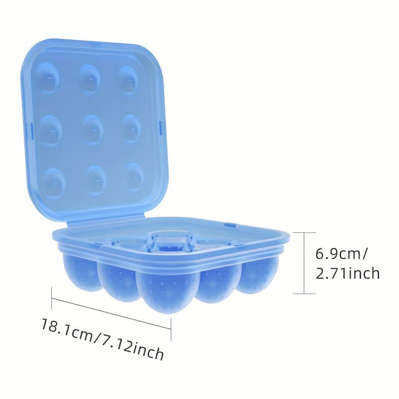 Portable Picnic Egg Organizer Silicone Anti-collision Kitchen Refrigerator Crisp
