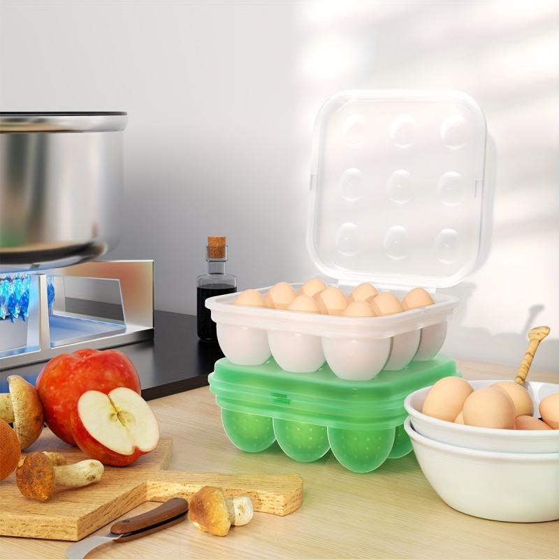 Portable Picnic Egg Organizer Silicone Anti-collision Kitchen Refrigerator Crisp