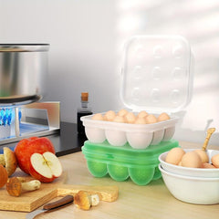 Portable Picnic Egg Organizer Silicone Anti-collision Kitchen Refrigerator Crisp