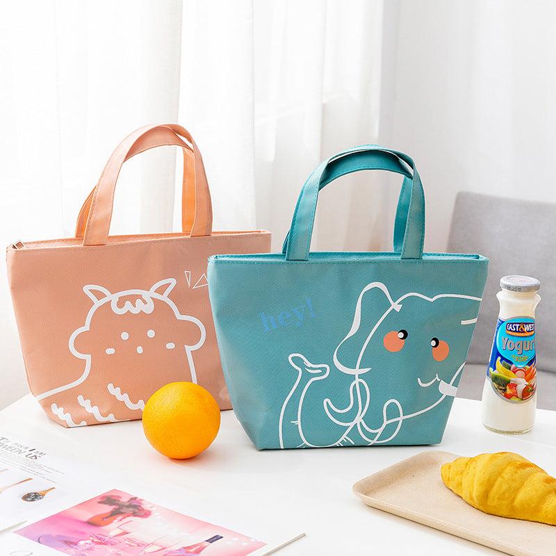 Cartoon Bento Bag Lunch Box Outdoor Picnic Waterproof Insulated Camping