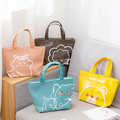 Cartoon Bento Bag Lunch Box Outdoor Picnic Waterproof Insulated Camping