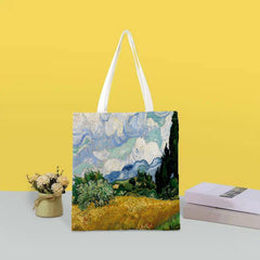 World Famous Painting Series Printed Eco Friendly Shopping Tote Bag
