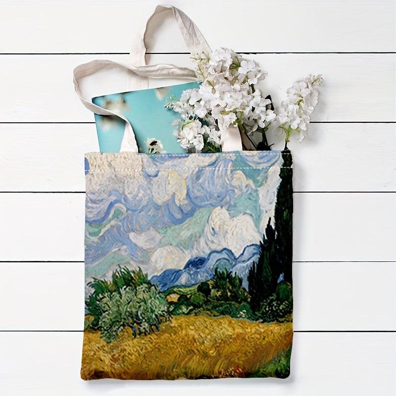 World Famous Painting Series Printed Eco Friendly Shopping Tote Bag