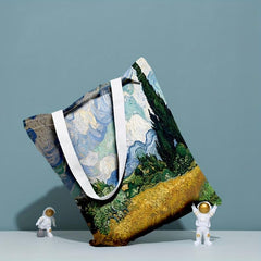 World Famous Painting Series Printed Eco Friendly Shopping Tote Bag