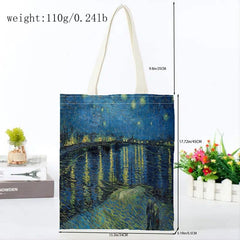 World Famous Painting Series 9 Printed Bag Eco Friendly Tote Bag