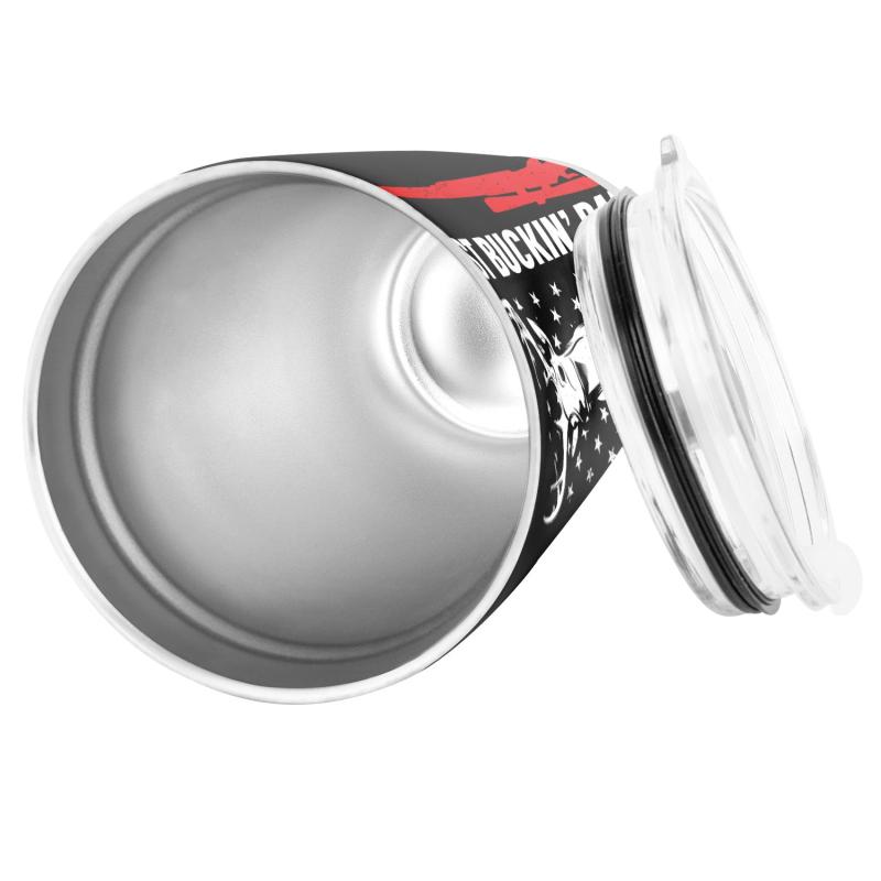 20oz Stainless Steel Tumbler Skull American Flag Perfect Gift for Dad Men