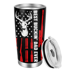 20oz Stainless Steel Tumbler Skull American Flag Perfect Gift for Dad Men