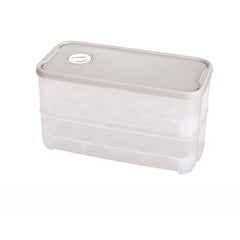 Double Layer Egg Holder Storage Container 10 20 Grids Refrigerator Egg Box