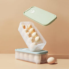 Double Layer Egg Holder Storage Container 10 20 Grids Refrigerator Egg Box