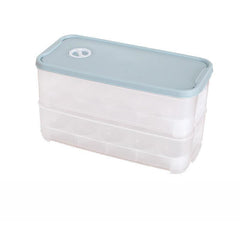 Double Layer Egg Holder Storage Container 10 20 Grids Refrigerator Egg Box