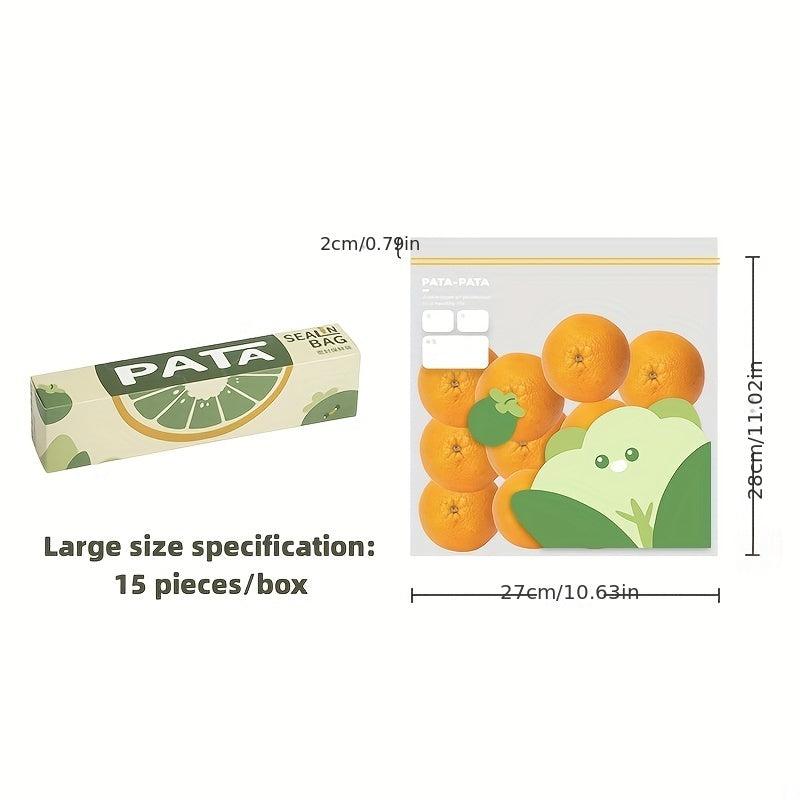 3 Pack Storage Zipper Bag Fresh Keeping Leak Proof Freezer Bag For Food