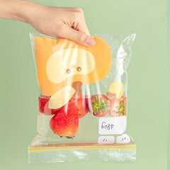 3 Pack Storage Zipper Bag Fresh Keeping Leak Proof Freezer Bag For Food