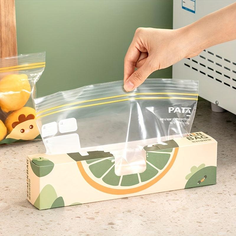 3 Pack Storage Zipper Bag Fresh Keeping Leak Proof Freezer Bag For Food