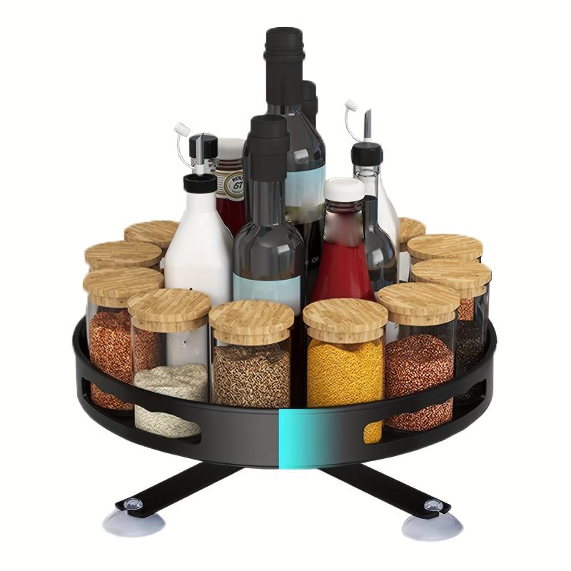 Lazy Susan Rotating Spice Rack Organizer