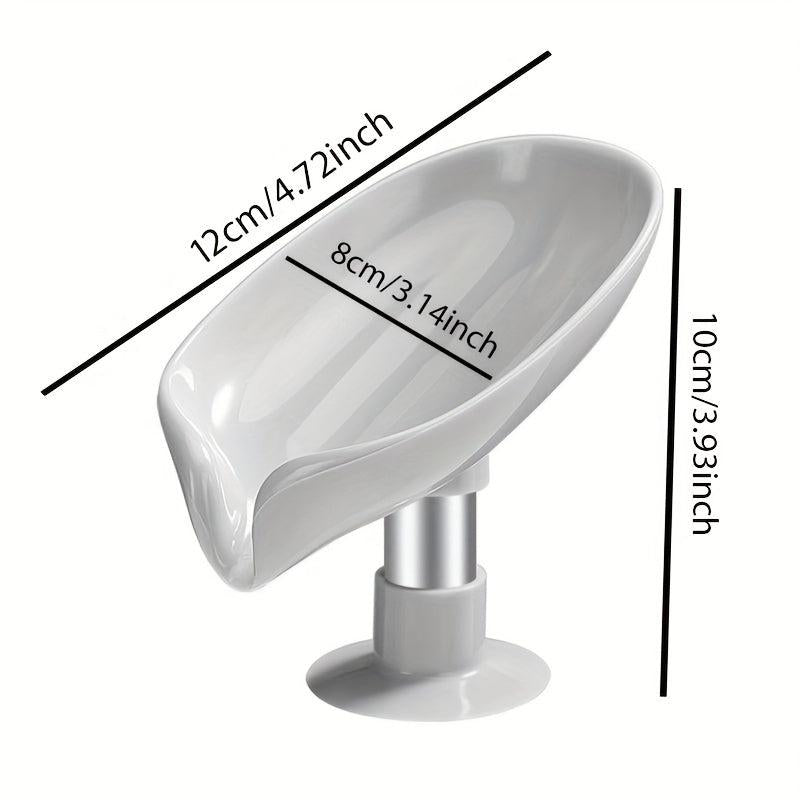 2pcs Leaf Shape Soap Box Drain Soap Holder Bathroom Accessories
