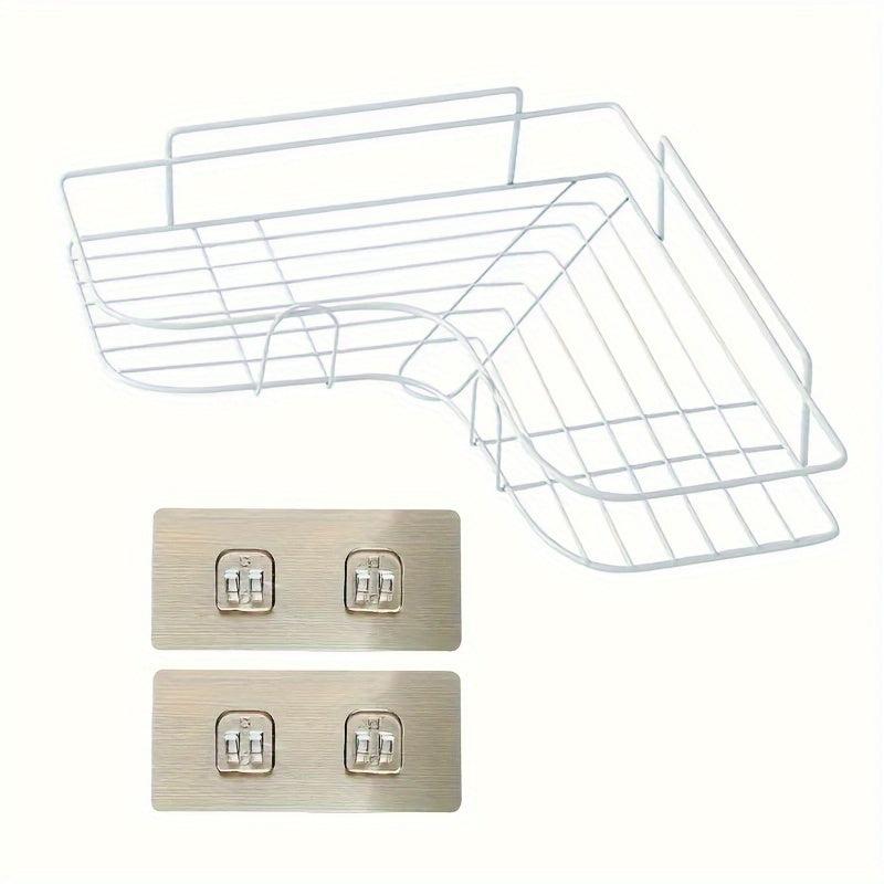 Triangle Shower Caddy Rack Wall Mounted Bathroom Kitchen Storage