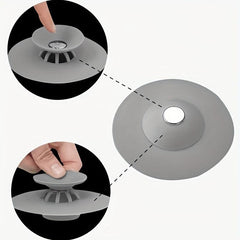 Silicone Floor Drain Stopper Hair Catcher Water Trap