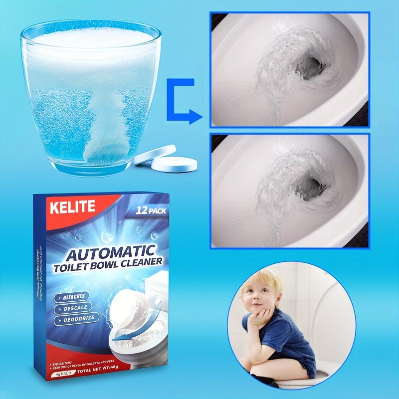 12pk Toilet Bowl Cleaner Tablets Automatic w/ Bleach Sustained Release