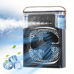 Hydrocooling Portable Air Conditioner 3 Speeds Humidifier Spray Heads