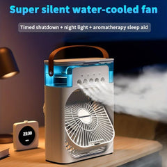 Hydrocooling Portable Air Conditioner 3 Speeds Humidifier Spray Heads