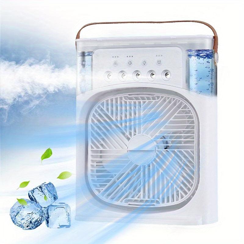 Hydrocooling Portable Air Conditioner 3 Speeds Humidifier Spray Heads