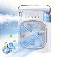 Hydrocooling Portable Air Conditioner 3 Speeds Humidifier Spray Heads