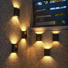 Solar Patio Sconces LED Garden Tree Light Waterproof Warm Energy Saving