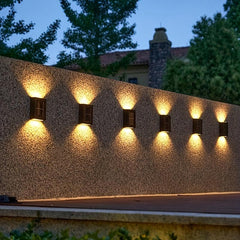 Solar Patio Sconces LED Garden Tree Light Waterproof Warm Energy Saving