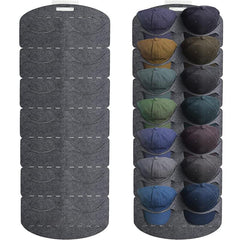 7 Pocket Hat Organizer Holder for Door Baseball Hats
