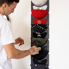 7 Pocket Hat Organizer Holder for Door Baseball Hats