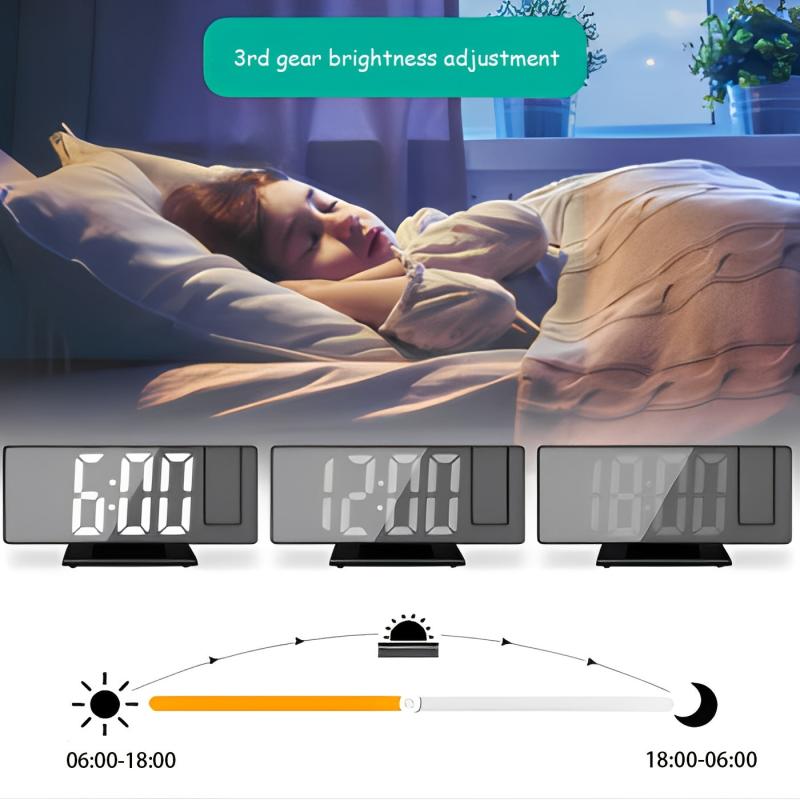 Digital Alarm Clock with Large LED Screen for Bedroom